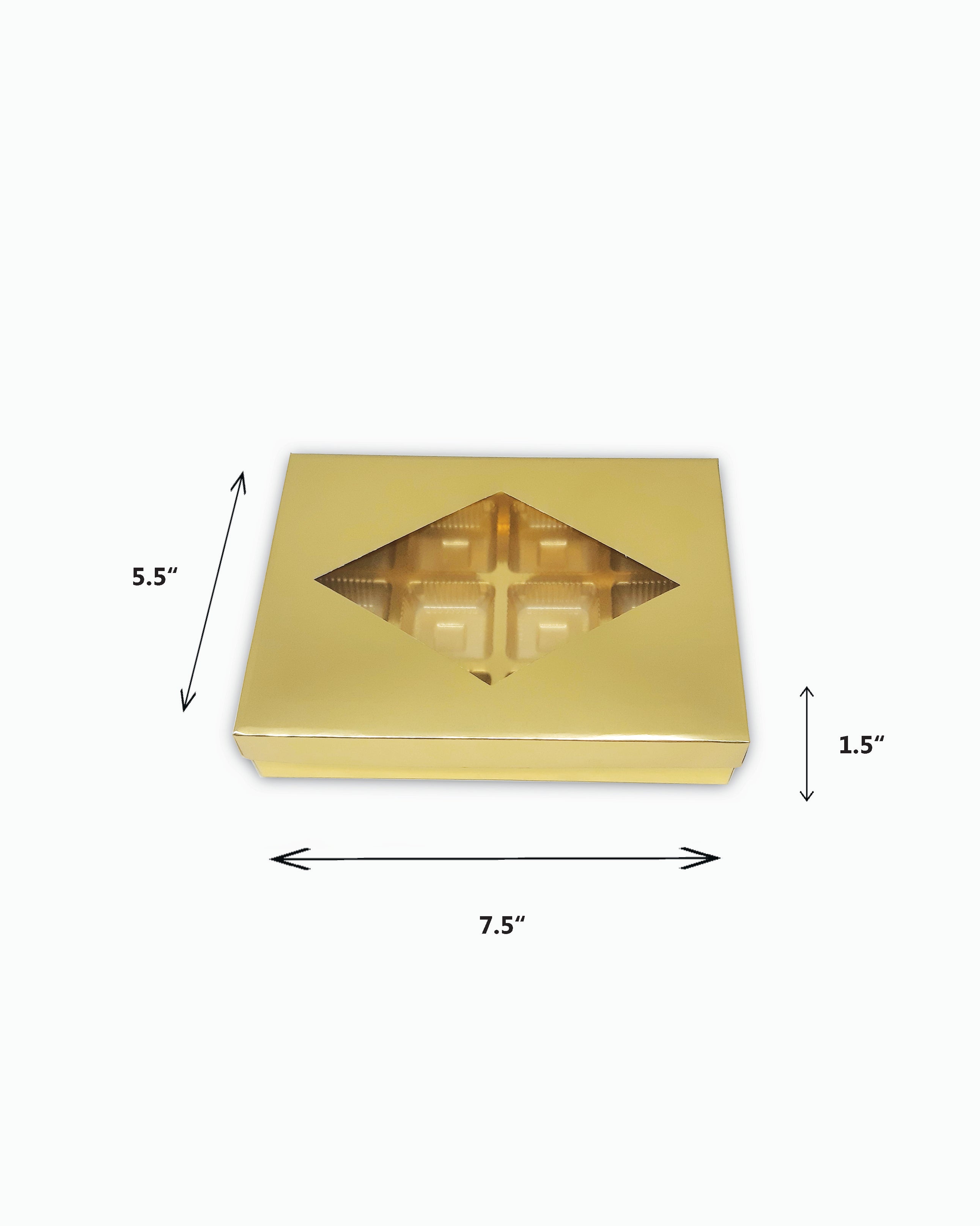 12 Cavity Chocolate Box - Mithai box - Pack of 10 Pcs