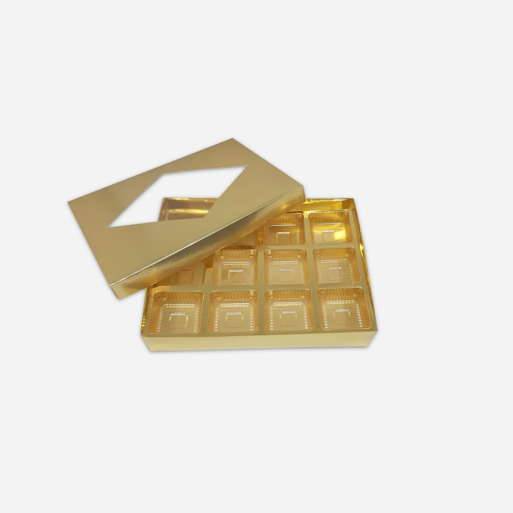 12 Cavity Chocolate Box - Mithai box - Pack of 10 Pcs